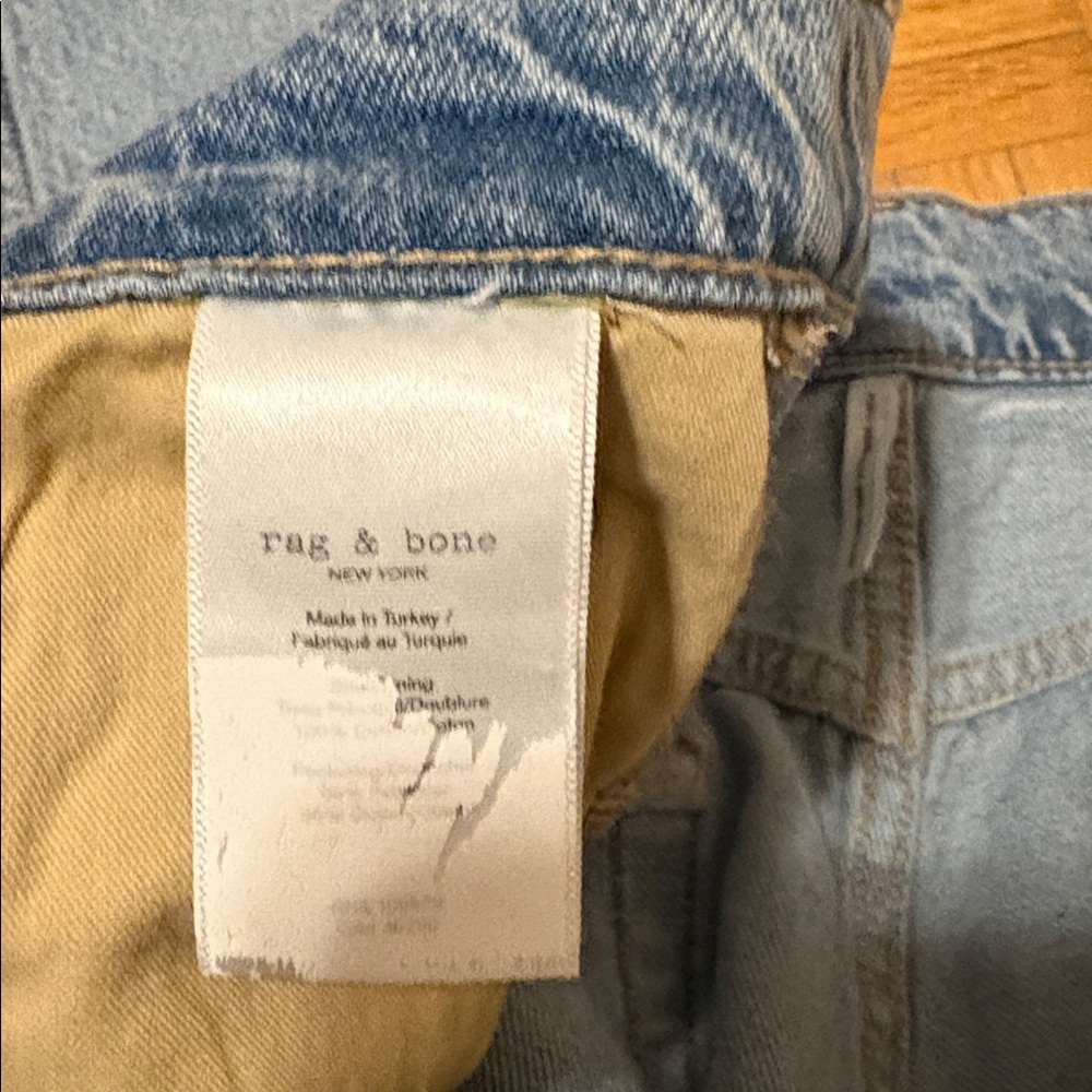 Rag& Bone Wide-Leg Light Blue Jeans - Picture 12 of 13